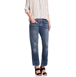 FRAME Le Grand Garçon Boyfriend Jeans 27 Novello Rigid Denim USA Made